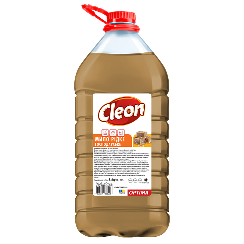 25515286 Cleon Мило рідке господарське Optima, 5л